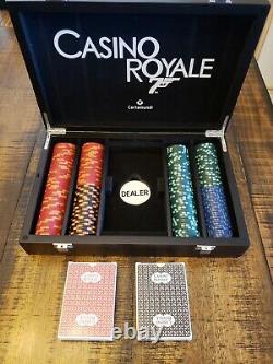 CASINO ROYALE JAMES BOND 007 200 CHIP POKER SET by CARTAMUNDI RARE