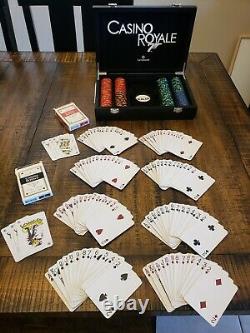 CASINO ROYALE JAMES BOND 007 200 CHIP POKER SET by CARTAMUNDI RARE