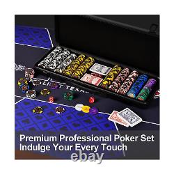 CONTINUE 14G Clay Poker Chips Set for Texas Hold'Em