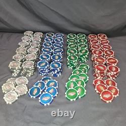 Camel Poker Chip set Las Vegas Promotion 2005 11.5 gram Clay Red Blue Green Gray