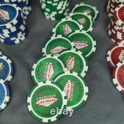Camel Poker Chip set Las Vegas Promotion 2005 11.5 gram Clay Red Blue Green Gray