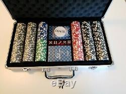 Carroll Shelby Mustang 500 Piece poker set withAluminum Case. (Cards, dice, chips)