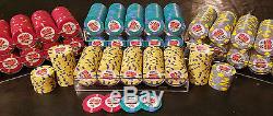 Casablanca Aruba Casino Paulson Poker Chips 764 Mint Set