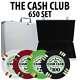 Cash Club Casino Poker Chip Set 650 Poker Chips Aluminum Case