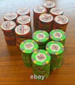 Casino Aztar 300 Piece Set Authentic Paulson Casino Used Poker Chips