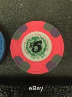Casino De Isthmus City Poker Chips Hat & Cane License To Kill Set Lot Of 300