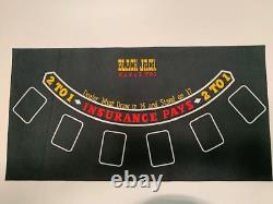 Casino Games Set Poker Roulette Craps Blackjack Chips Dice Felt Mats Carry Case