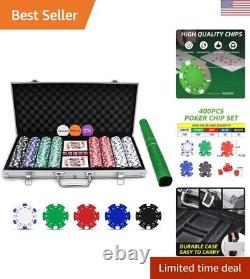 Casino Poker Chip Set 400 PCS Aluminum Case High Quality Clay Chips