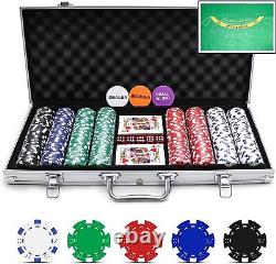 Casino Poker Chip Set 400 PCS Aluminum Case High Quality Clay Chips