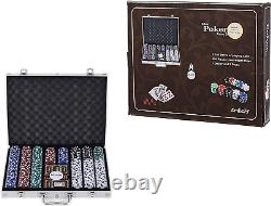 Casino Poker Chips Set, 11.5 Gram for Texas Holdem Blackjack Gambling with Alumi