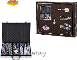 Casino Poker Chips Set, 11.5 Gram for Texas Holdem Blackjack Gambling with Alumi