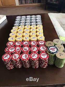 Casino Poker chip set with Paulson extra