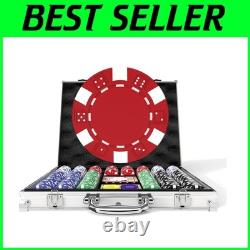 Casino-Quality 500PCS Poker Chip Set with Aluminum Case