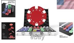 Casino-Quality 500PCS Poker Chip Set with Aluminum Case