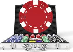 Casino-Quality 500PCS Poker Chip Set with Aluminum Case