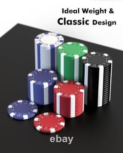 Casino-Quality 500PCS Poker Chip Set with Aluminum Case