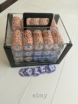 Ceramic poker chip set