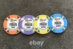 Ceramic poker chip set