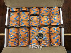 Chipco Poker Chip Set 1400 chips with original trays ceramic chips