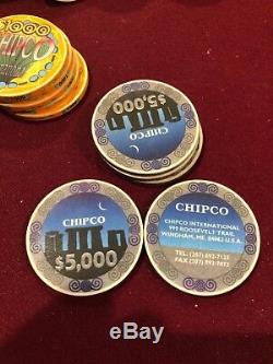 Chipco Salesman Poker Chip Set 439 Chips