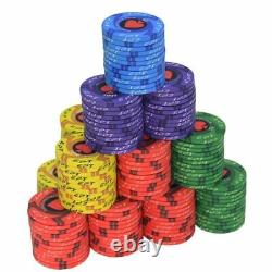 Chips Poker Set Box Casino Coins Pieces Entertainments Plastics Games Equipment
