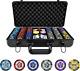 Clay Poker Chips, 300-Piece Poker Chip Set with K-Type Shock Resistant Poker Cas