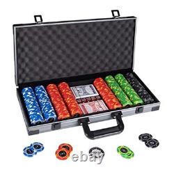 Clay Poker Chips, 400PCS 14 Gram Chip Set with Deluxe Travel Case, Numbered