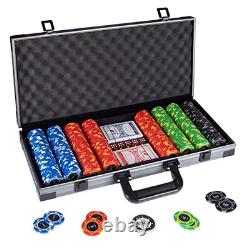 Clay Poker Chips, 400PCS 14 Gram Chip Set with Deluxe Travel Case, Numbered