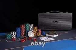 Clay Poker Chips Set by PLAYWUS Professional Poker Set with 300 Pcs 13 Gram B