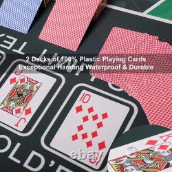 Clay Poker Chips for Texas Holdem, 500 PCS 14g Chip Set with ABS 500