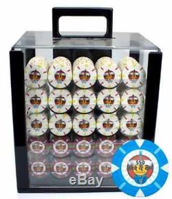 Claysmith Gaming 1000-Count'Rock Roll' Poker Chip Set in Acrylic case, 13.5gm