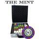 Claysmith Gaming 500-Count'The Mint' Poker Chip Set in Claysmith Aluminum Ca