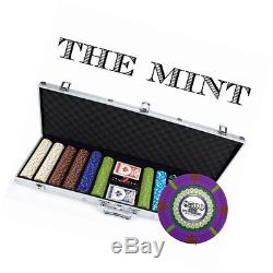 Claysmith Gaming 600-Count'The Mint' Poker Chip Set in Aluminum Case, 13.5gm