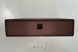 Coach Brand Designer Poker Set Cards Dice Chips In Leather -Bound Case