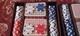 Coach Brand Poker Set Cards Dice Chips In Cloth Case Box & Ribbon NIB