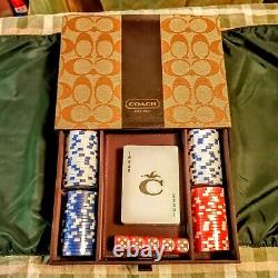 Coach Handbags Poker Chips and Dice Set