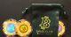 Collectible set of 3 bitcoin clay poker chips with bag