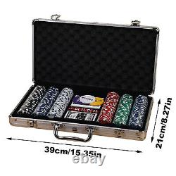 Colorful Poker Chips Set Complete Casino Game With Numbered Chips For Blackjack