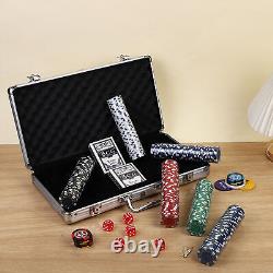 Colorful Poker Chips Set Complete Casino Game With Numbered Chips For Blackjack