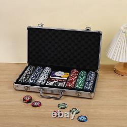 Colorful Poker Chips Set Complete Casino Game With Numbered Chips For Blackjack