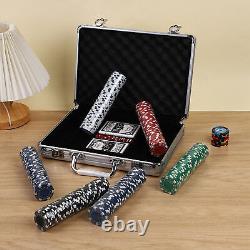 Colorful Poker Chips Set Complete Casino Game With Numbered Chips For Blackjack