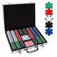 Comie Poker Chips, 500PCS Poker Chip Set with Aluminum Travel Case, 11.5 Gram