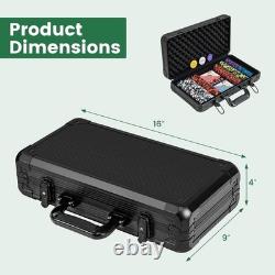 Complete 300 PCS Poker Chips Set in Aluminum Case