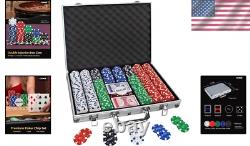 Complete 500 Chip Poker Set with Aluminum Case for Ultimate Gaming Experience