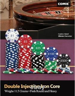 Complete 500 Chip Poker Set with Aluminum Case for Ultimate Gaming Experience