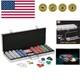 Complete 500-Count Clay Poker Chip Set with Carrying Case Entertain Everyone