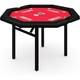 Complete 8-Player Poker Set Foldable Octagon Table With Padded Rail & Cup Holder