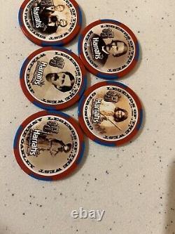 Complete set Of Collector Chips from Harrahs Casino