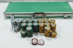 Condado Beach Casino Poker Chip Set Of 358 Chips Metal/Coin Inlay With Metal Case