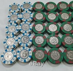 Condado Beach Casino Poker Chip Set Of 358 Chips Metal/Coin Inlay With Metal Case